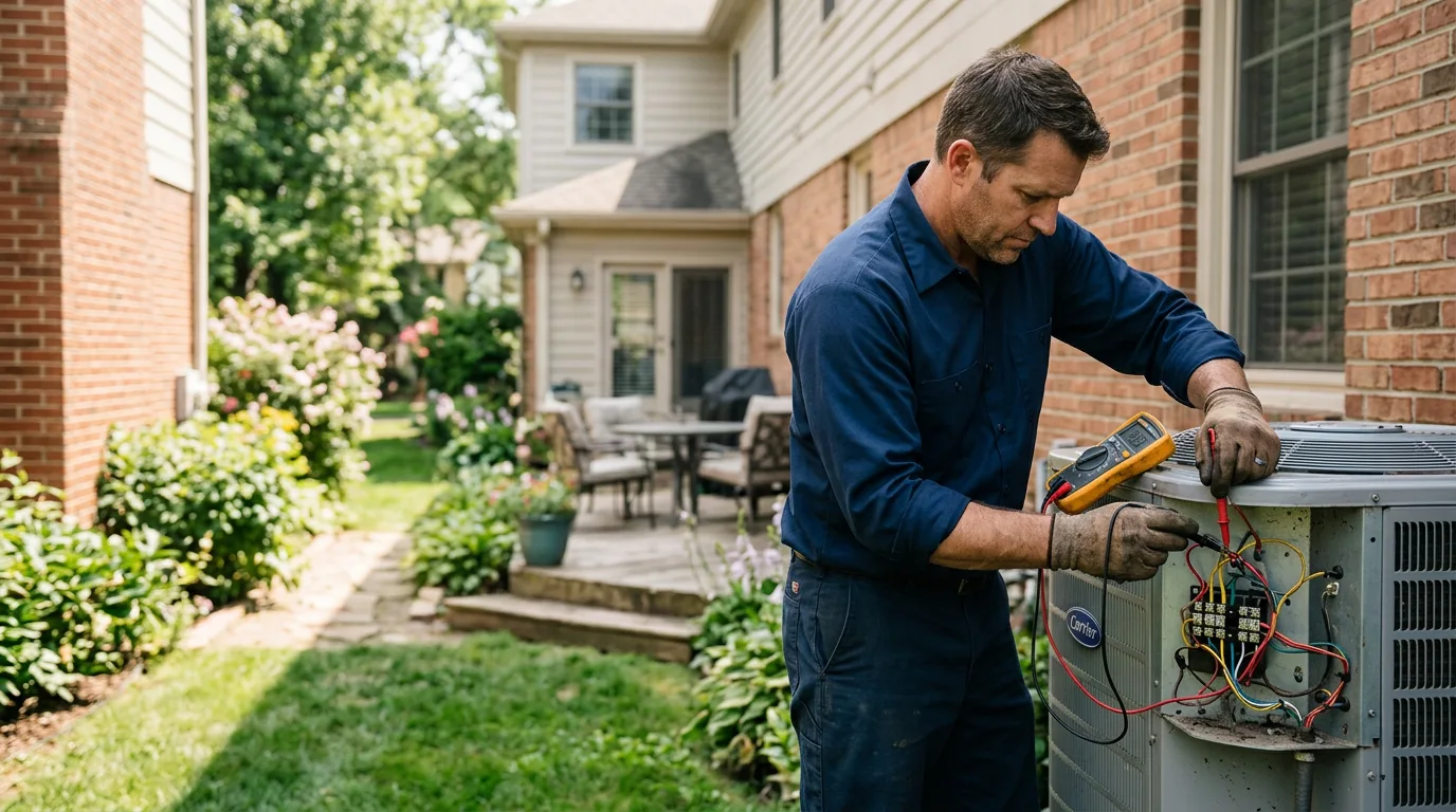 HVAC technician working near Bowers, PA